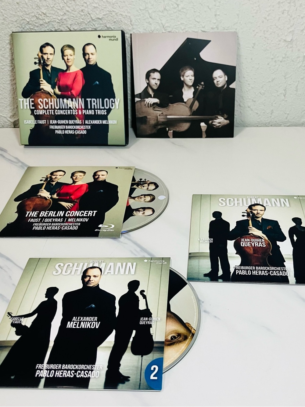 The Schumann Trilogy:  Concertos & Piano Trios by Harmonia Mundi